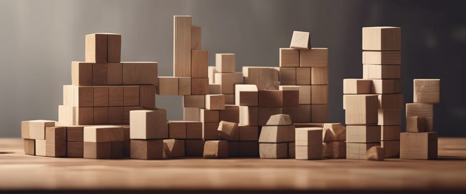 Minimalist building toys for creative play